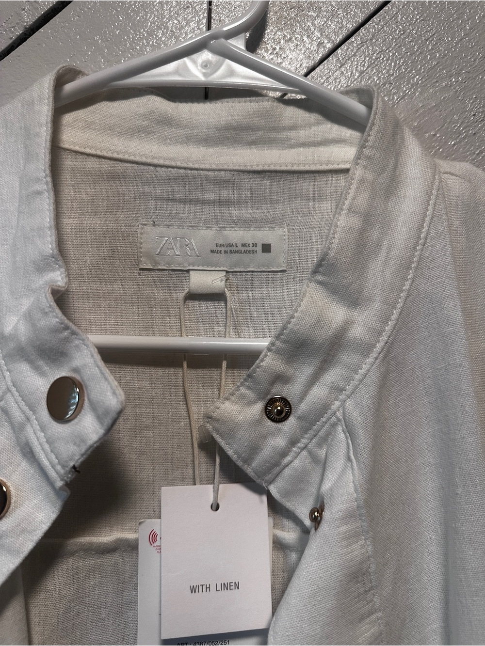 Zara Cream Drawstring Utility Jacket - Picture 4 of 4